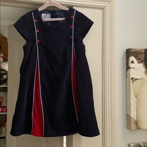 Bella bliss navy Corduroy dress